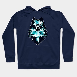 Samoyed Siberian Dog Outline Art Hoodie